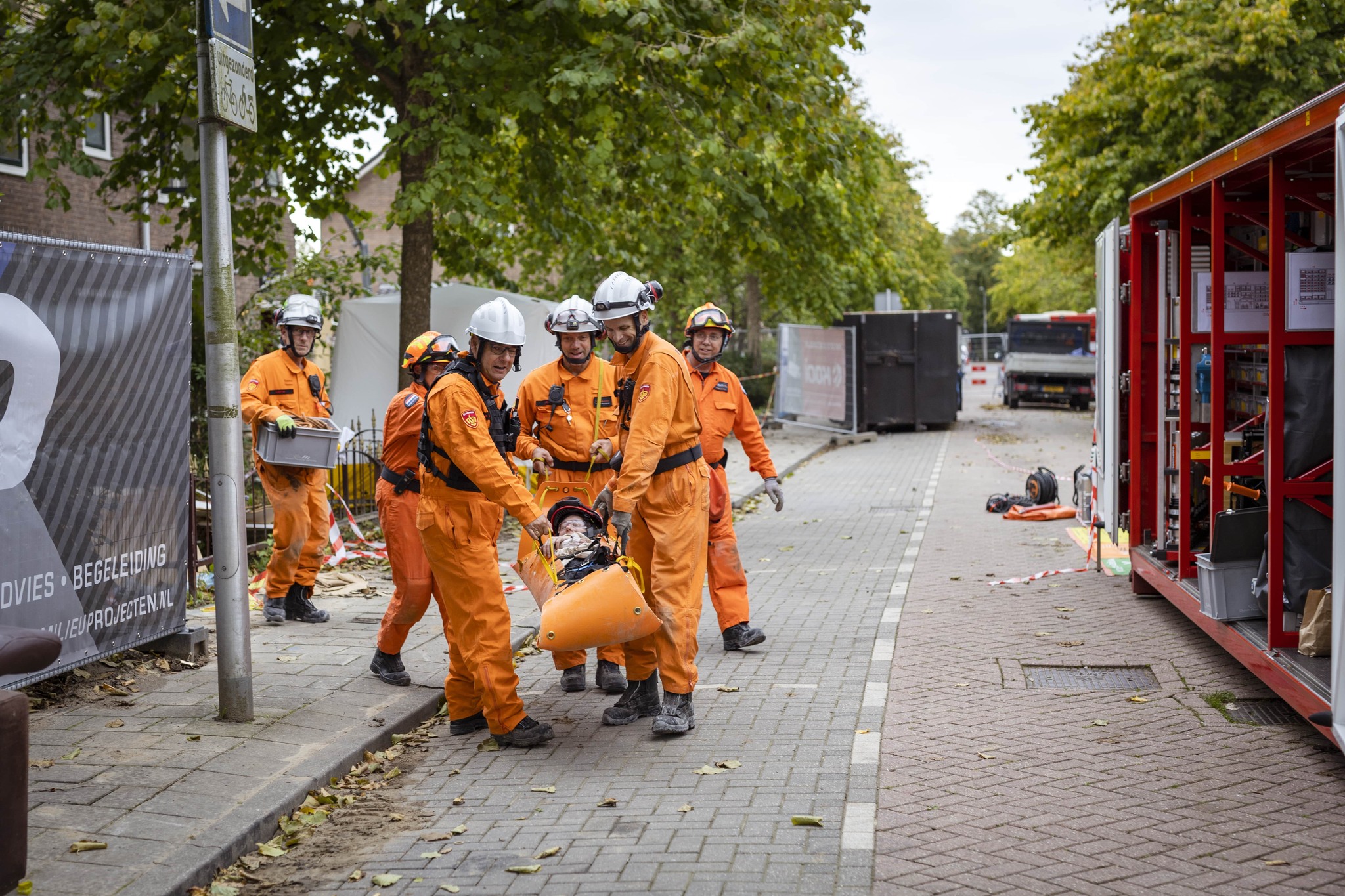 Oefenen in opsporen en redden van mensen