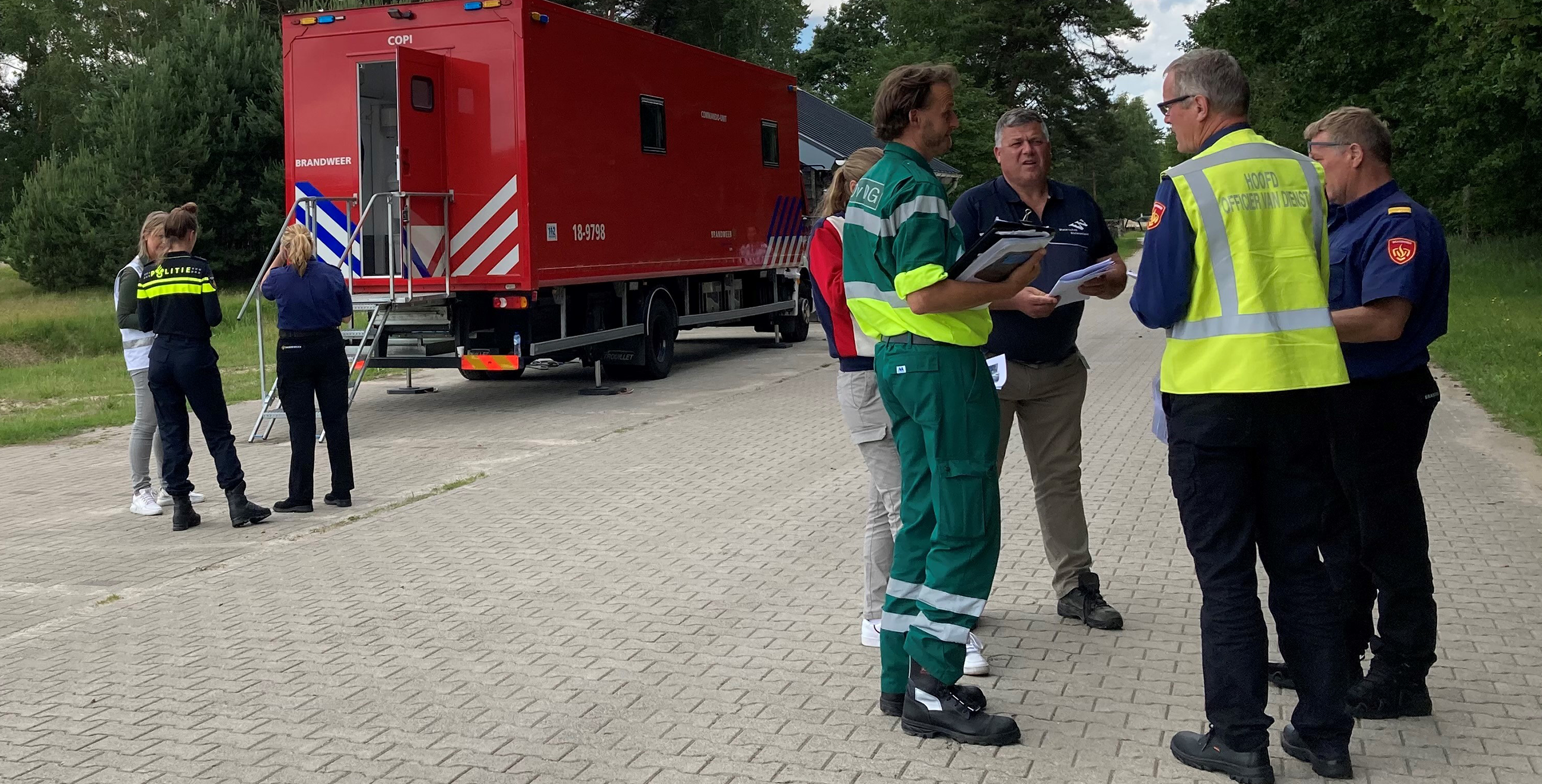 Piketfunctionarissen op straat