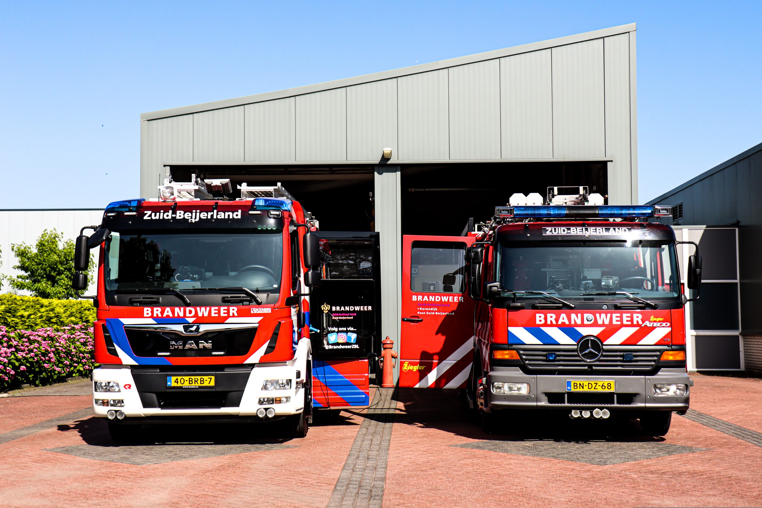 Tankspuitauto brandweer