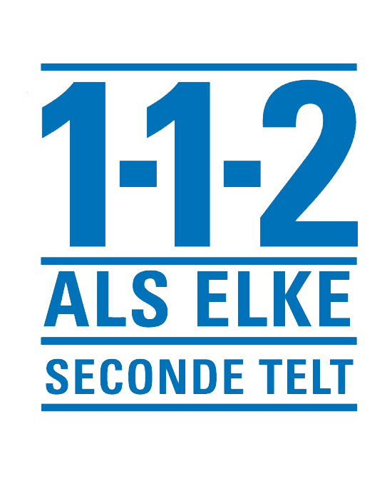 Bel 112 als elke seconde telt