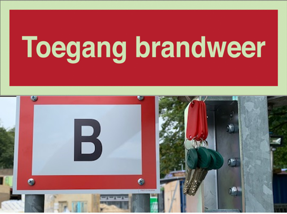 Brandweer toegangslocatie