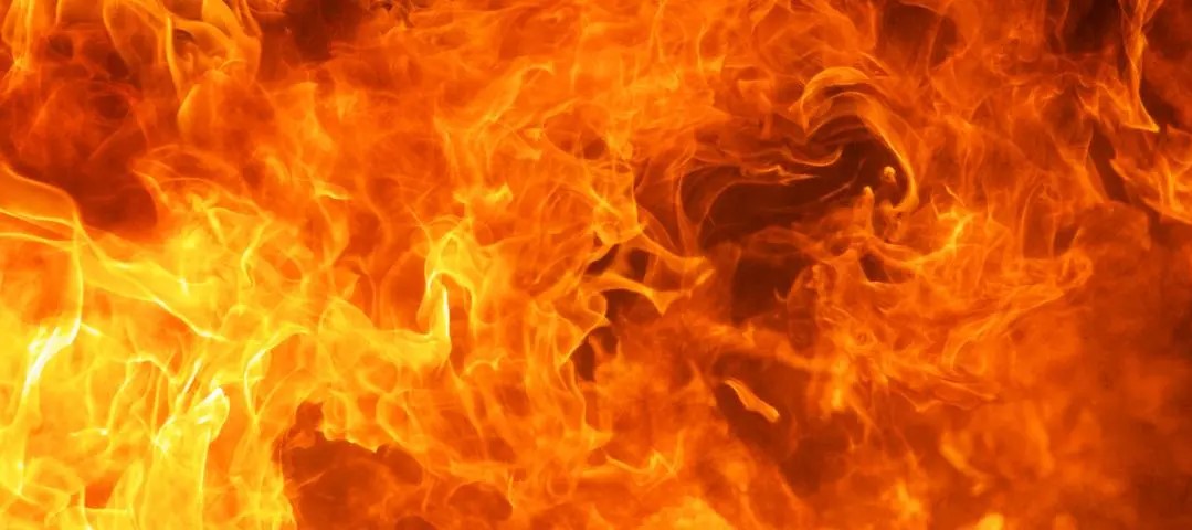 Een grote brand